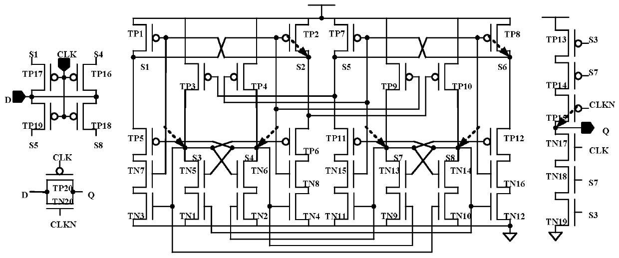 Anti-charge sharing D latch for high frequency circuit application