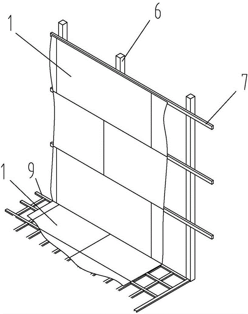 Electromagnetic radiation integral shielding structure for large space