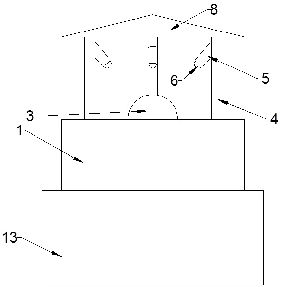 Electromagnetic field measuring device for outdoor power transmission line