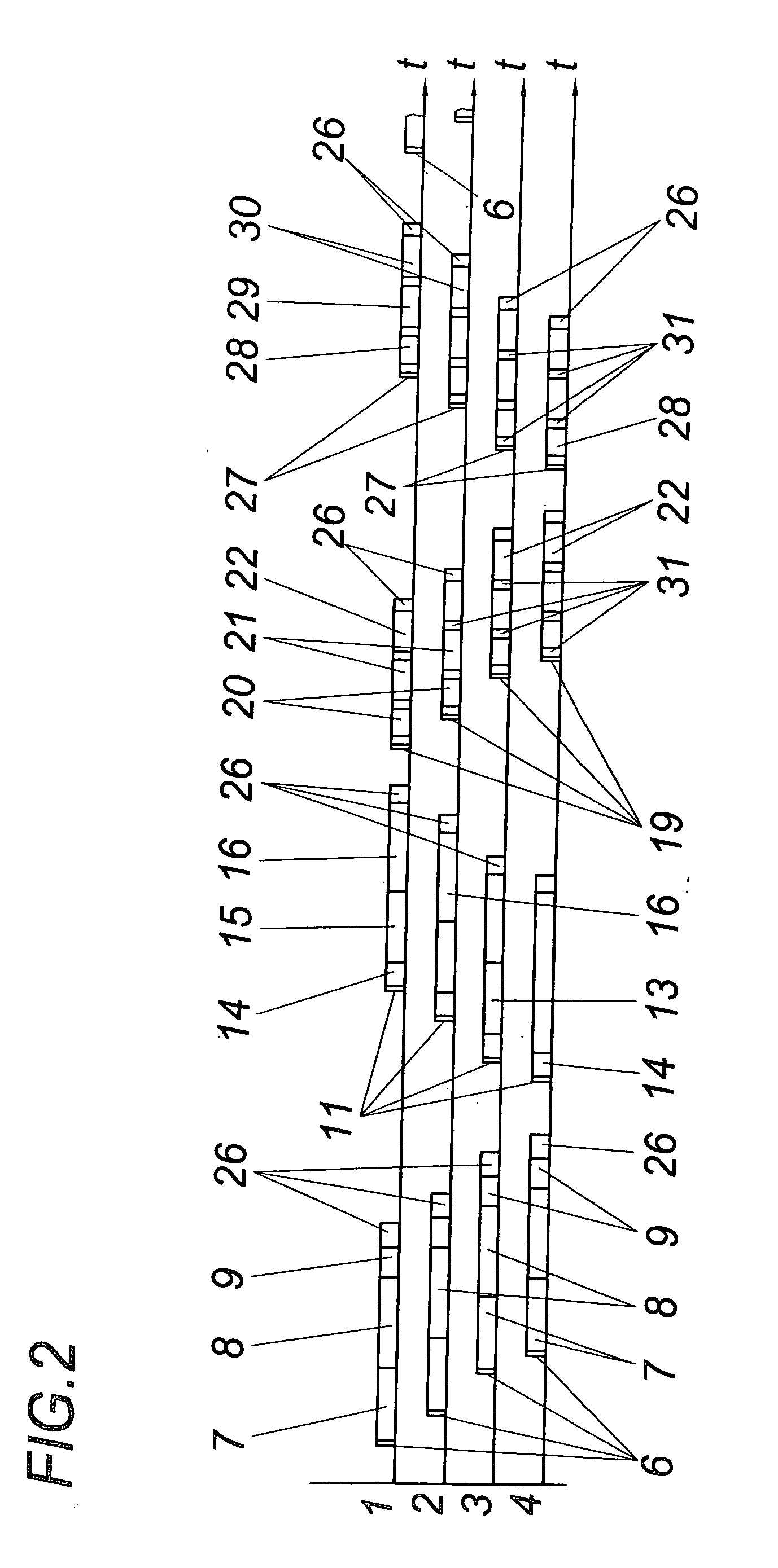 Unit of the transmission of data in a serial bidirectional bus