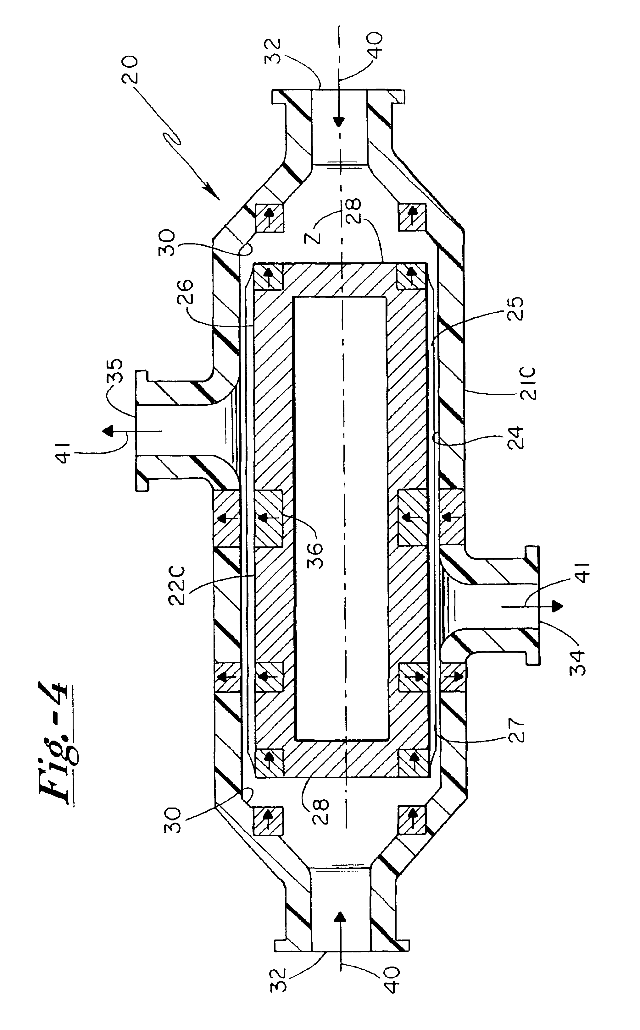 System for passive and stable suspension of a rotor in rotor/stator assemblies