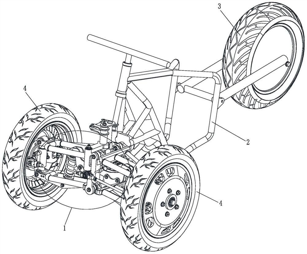 Reverse tricycle with switchable driving modes