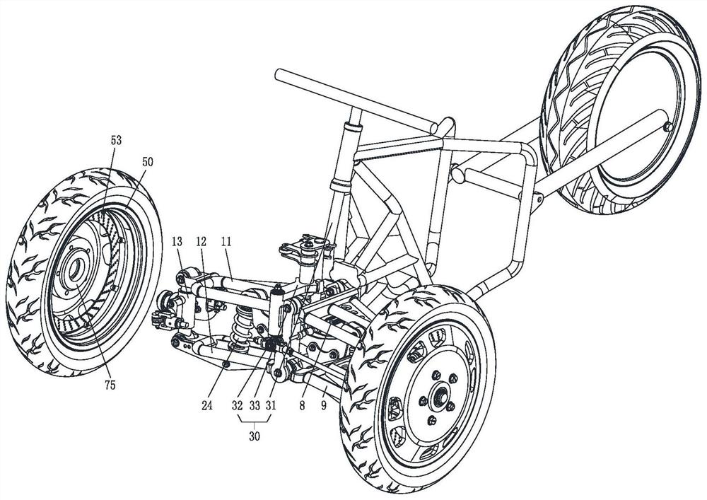 Reverse tricycle with switchable driving modes