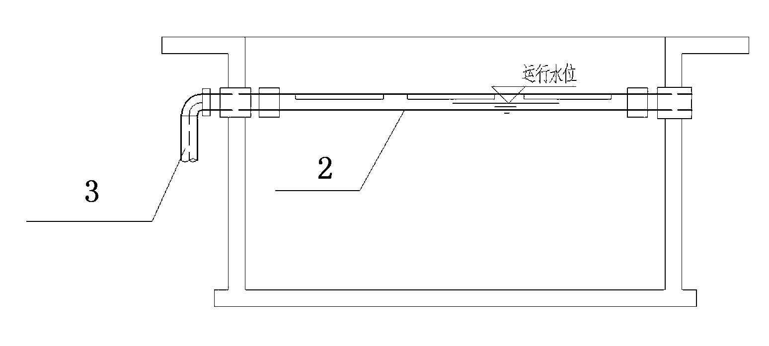 Slag discharge device and slag discharge method for sand basin