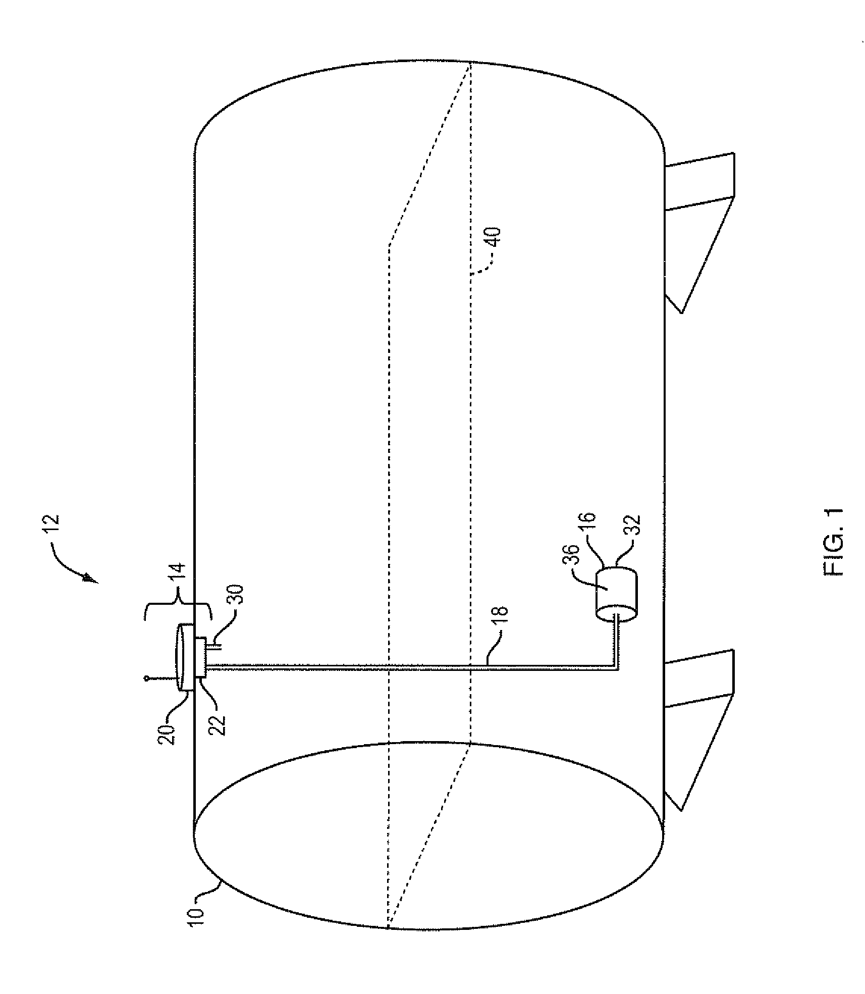 Remote level gauge adapted for liquid fuel tank