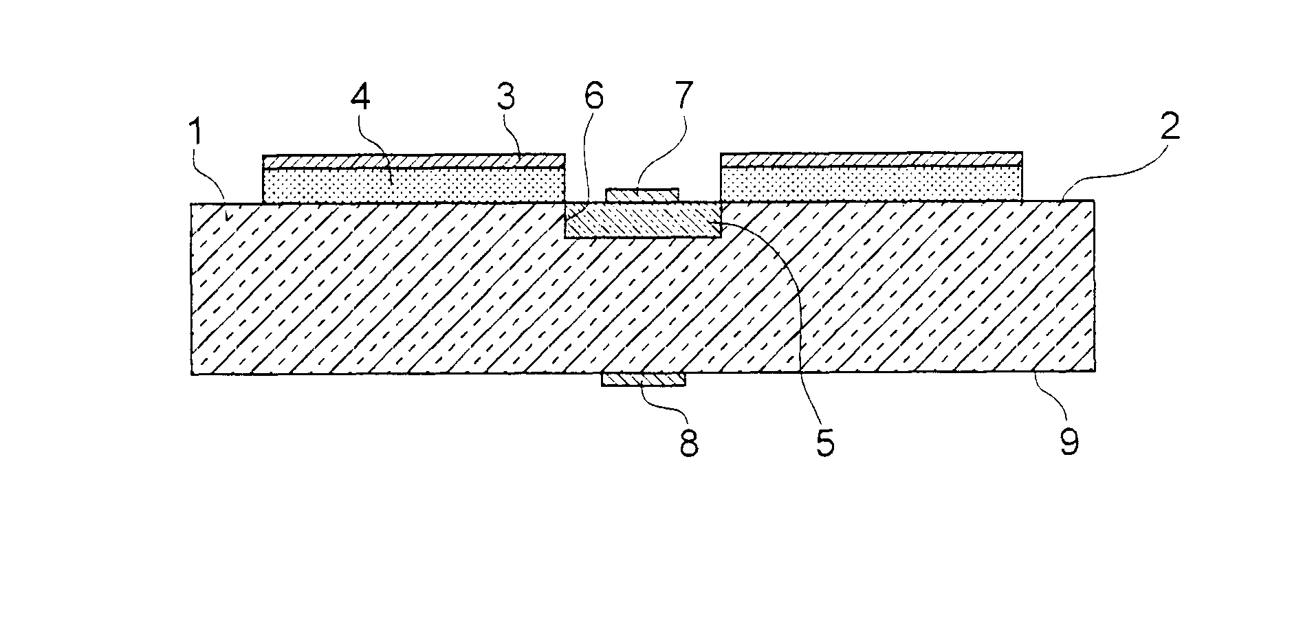 Light-emitting diode in semiconductor material