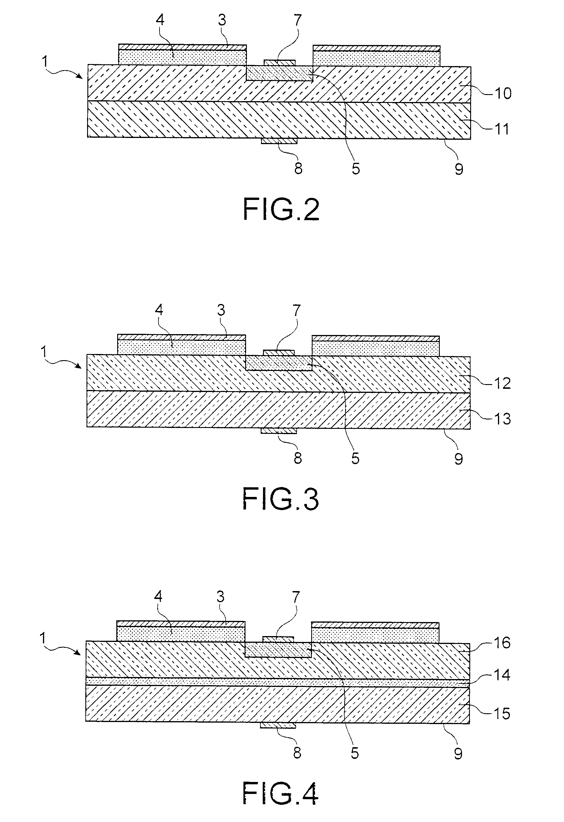 Light-emitting diode in semiconductor material