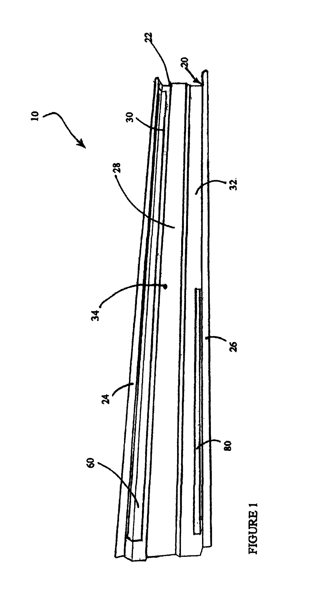 Process for forming reinforced rocker panel assembly