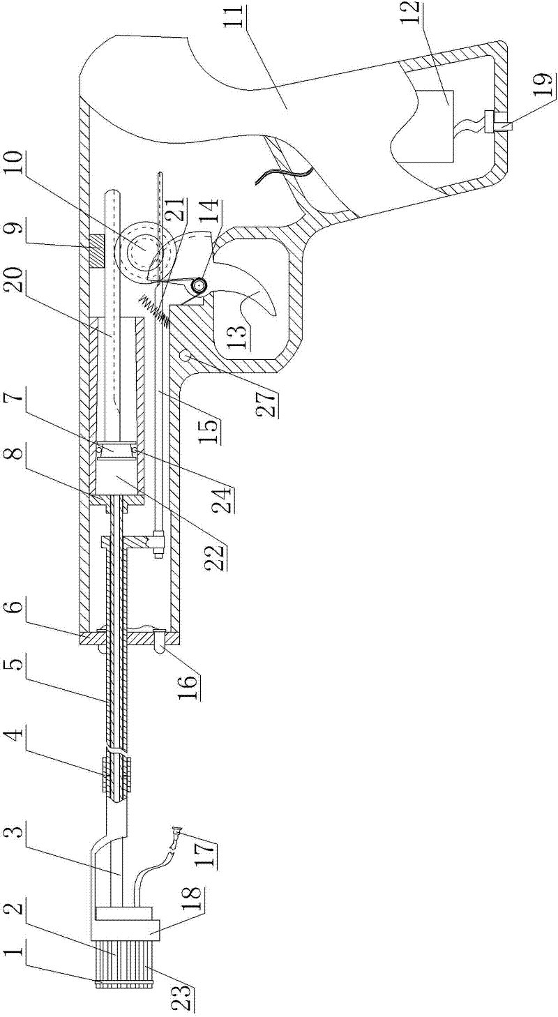 Medical ligation injection therapeutic instrument