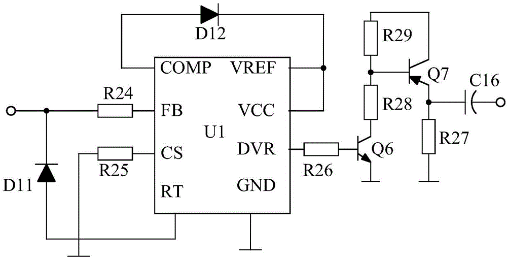Non-linear negative feedback switching voltage-stabilized power supply based on constant current protection