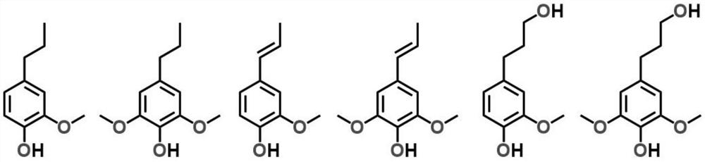 Method for preparing lignin phenolic monomers by depolymerizing lignin