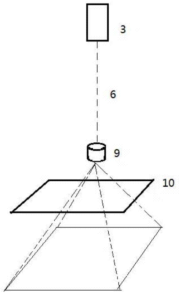 External manual photosystem with laser transmitter and using method thereof