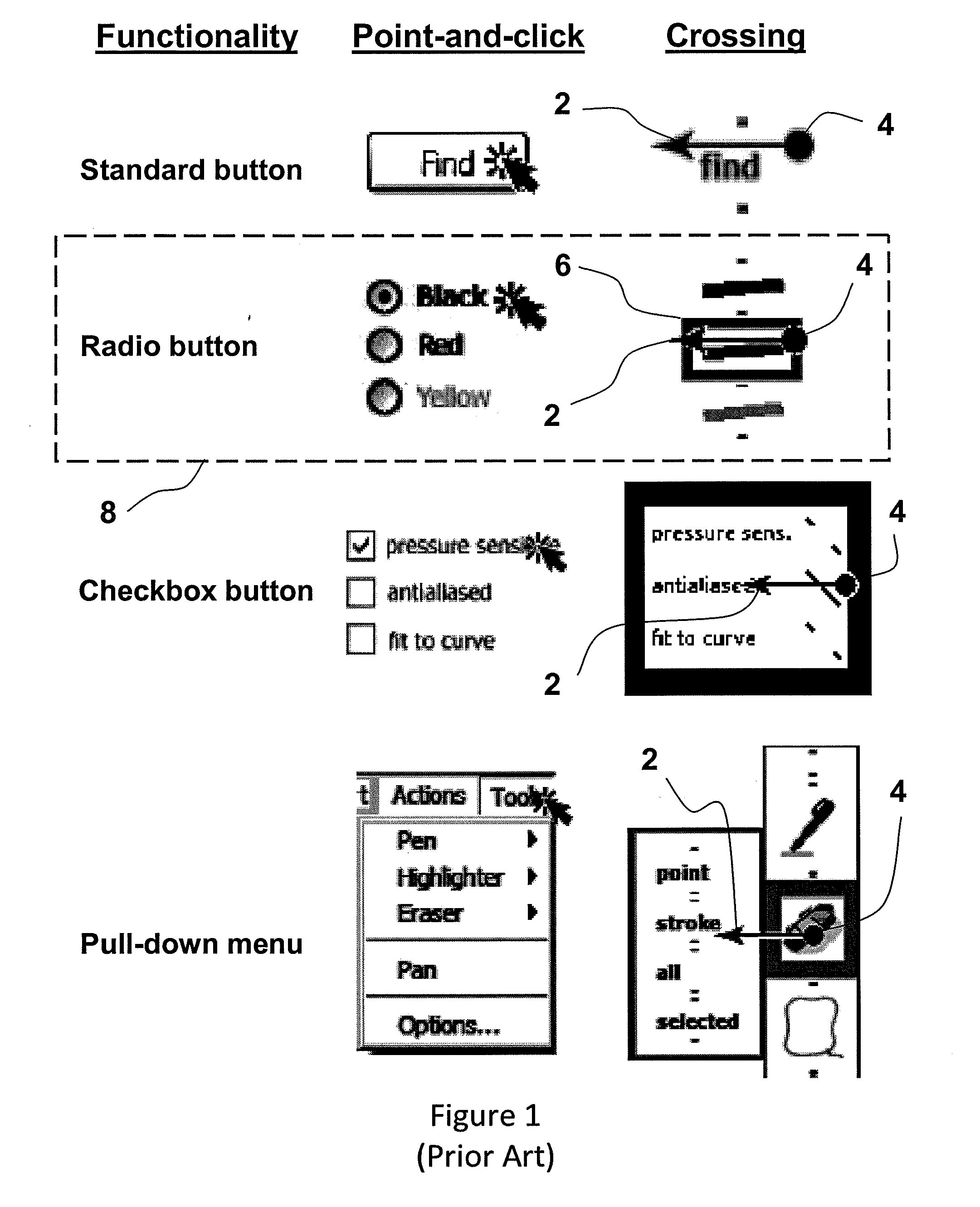 Method for selecting and manipulating a graphical object in an interactive input system, and interactive input system executing the method