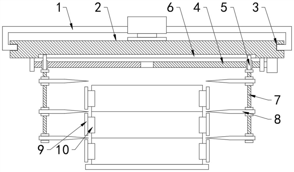 Blank cutting device for hollow brick production