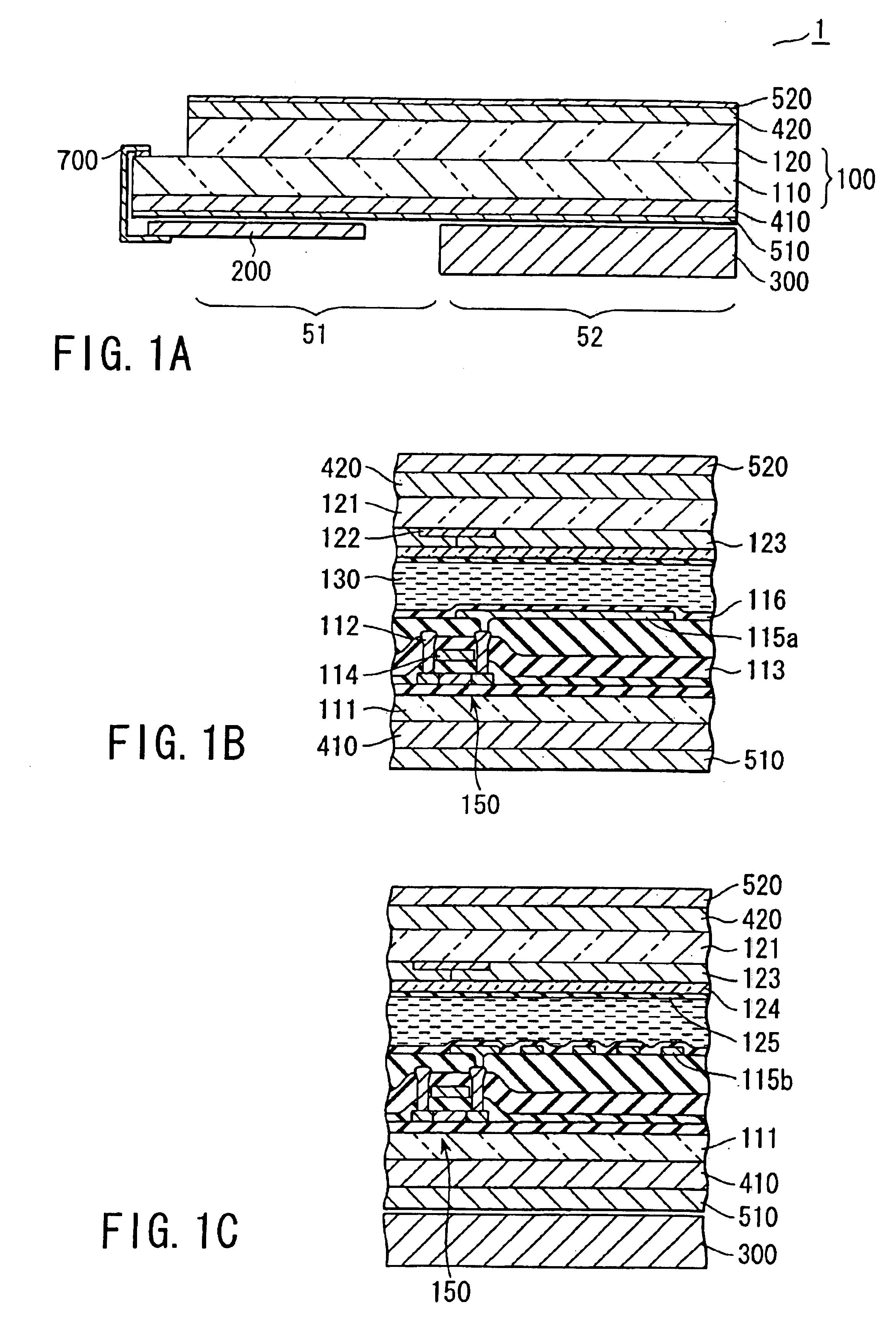 Liquid crystal display with display regions of light reflection mode and light transmission mode