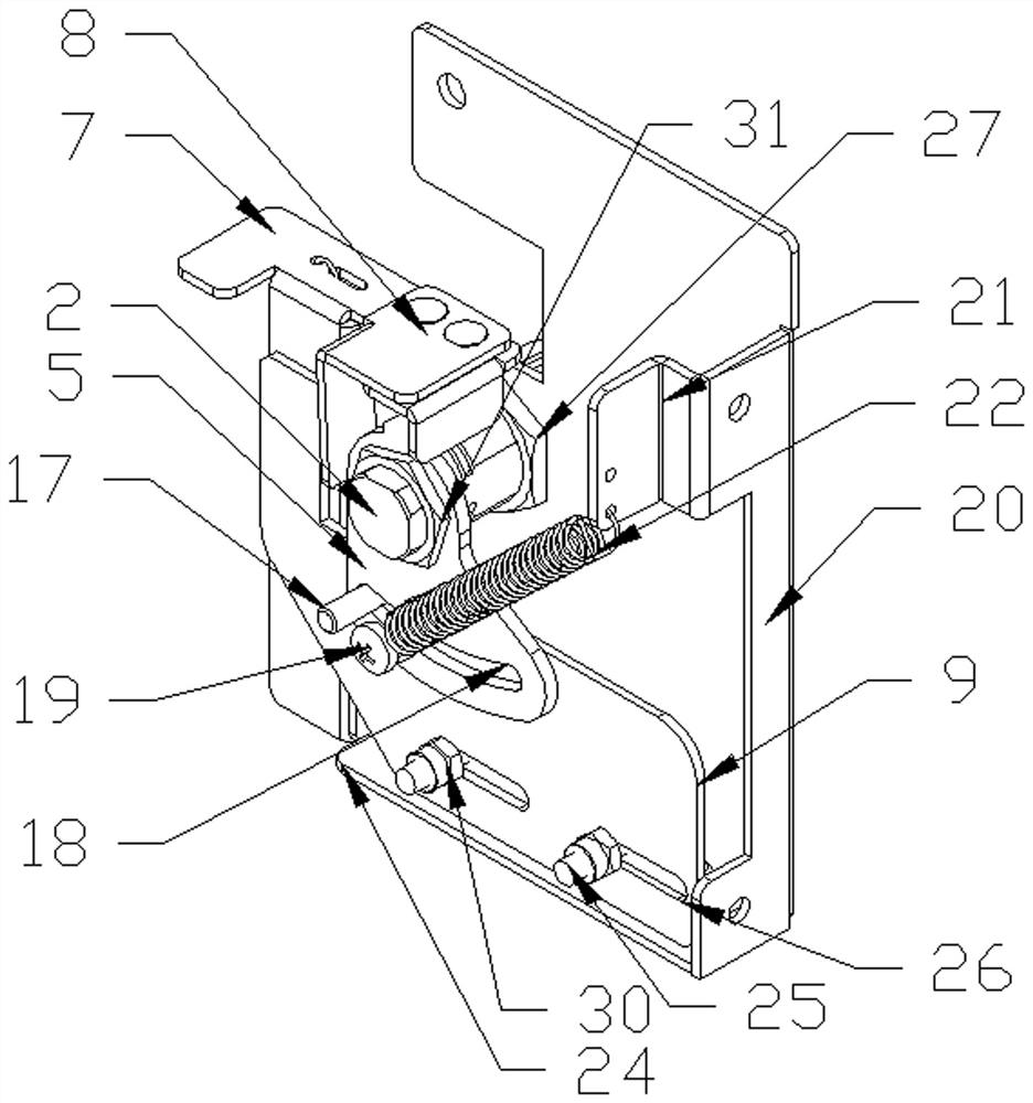 An interlocking device for cabinet and door