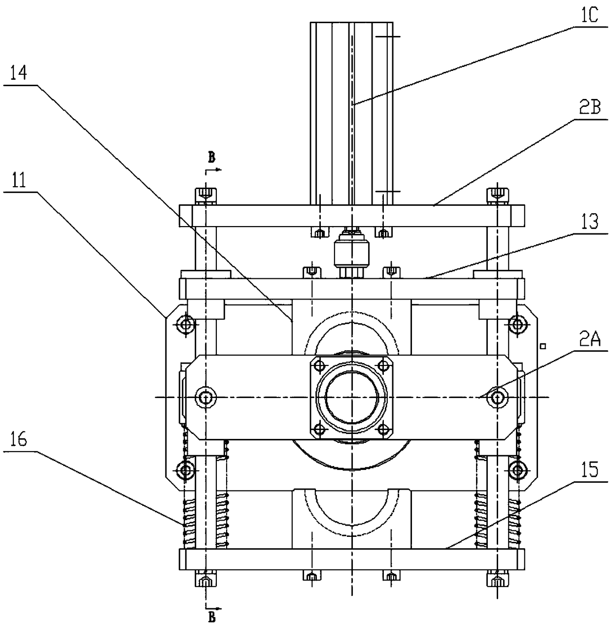 A high-pressure air-tightness testing fixture for a self-adjusting screw sleeve of a brake caliper