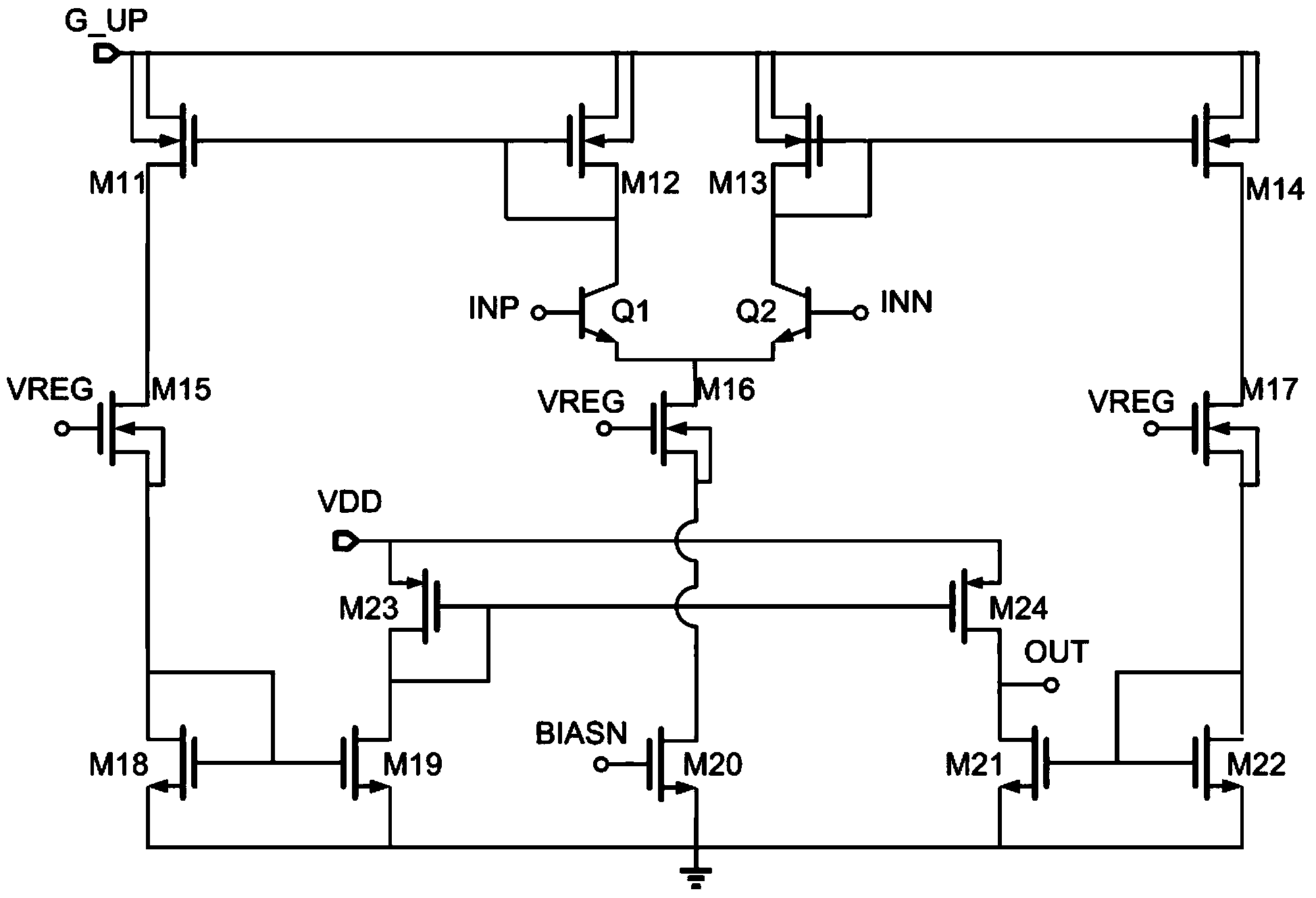 Overcurrent protection detection circuit applied to high-power motor drive chips