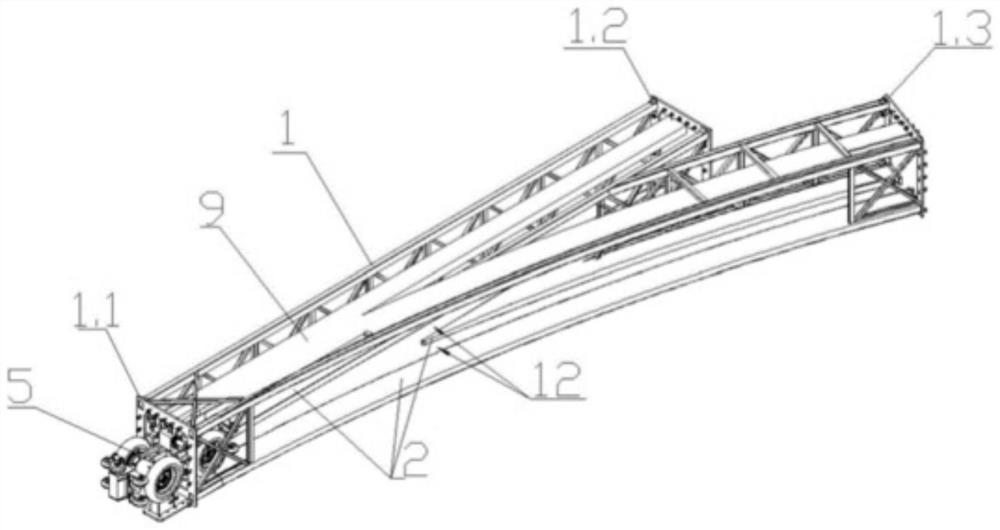 Vehicle base structure of suspension type monorail train and operation servicing and overhauling method