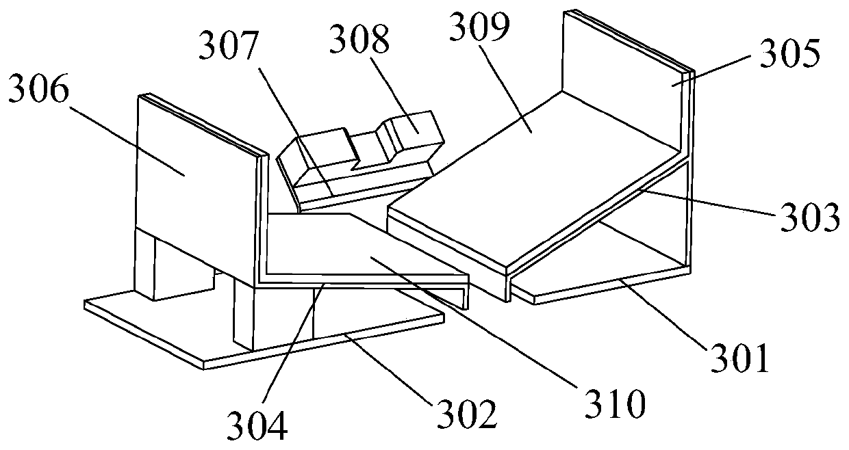 Car sub-silencer assembly sorting material rack