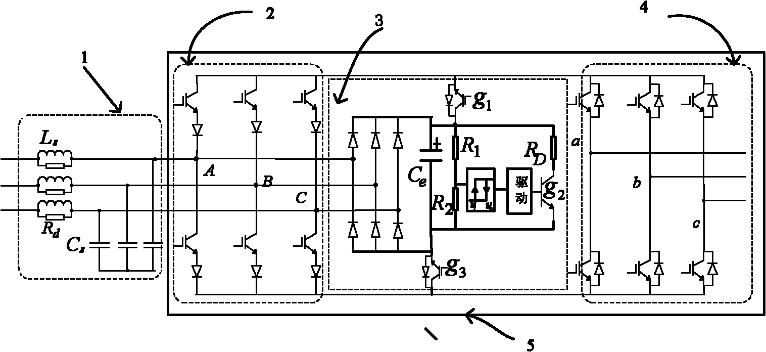 Wind power generation system based on reverse loose matrix converter and method thereof