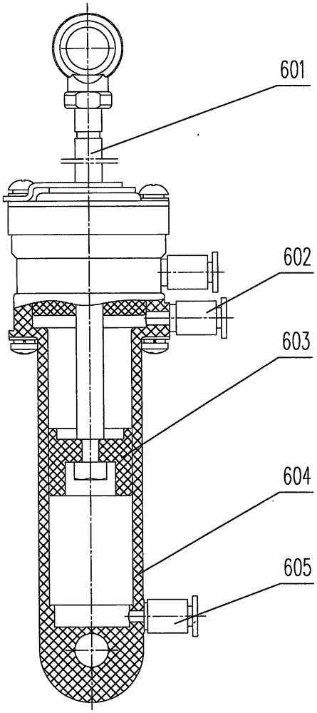 Automatic lifting mechanism of bobbin creel