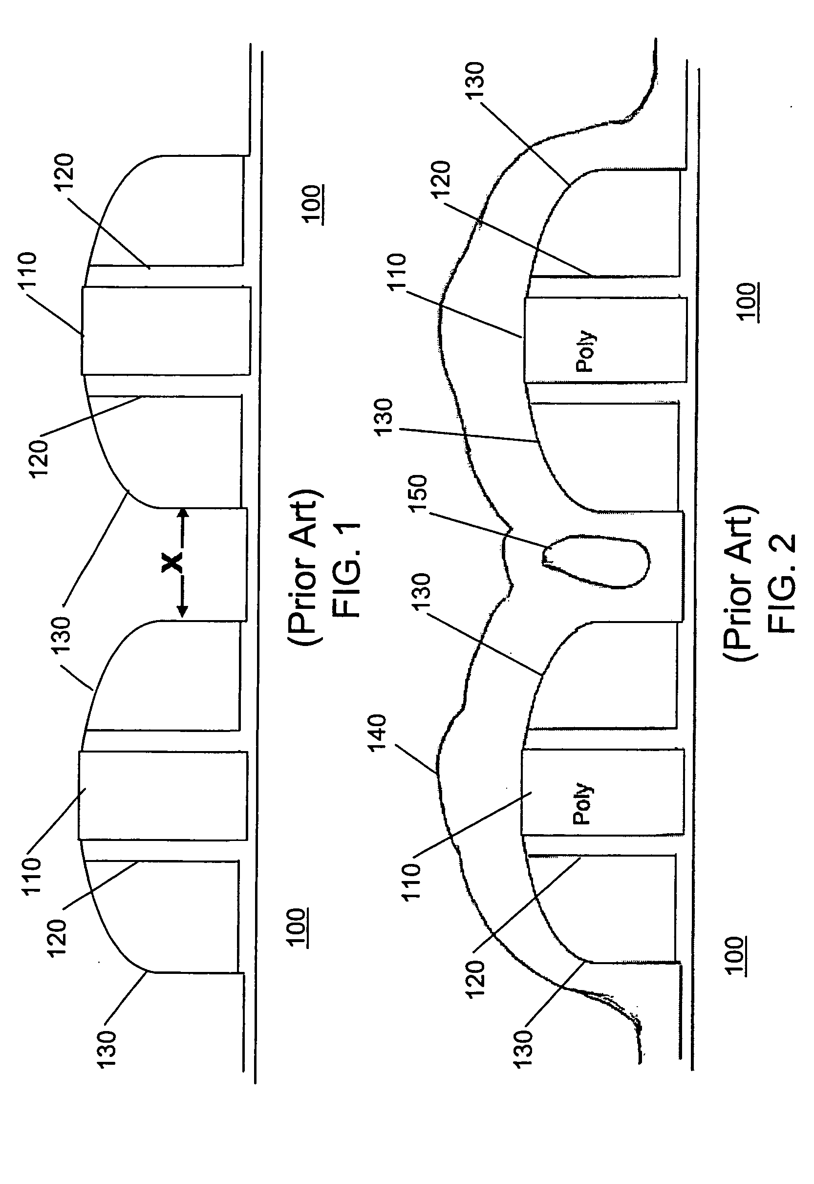 Atomic layer deposition for filling a gap between devices