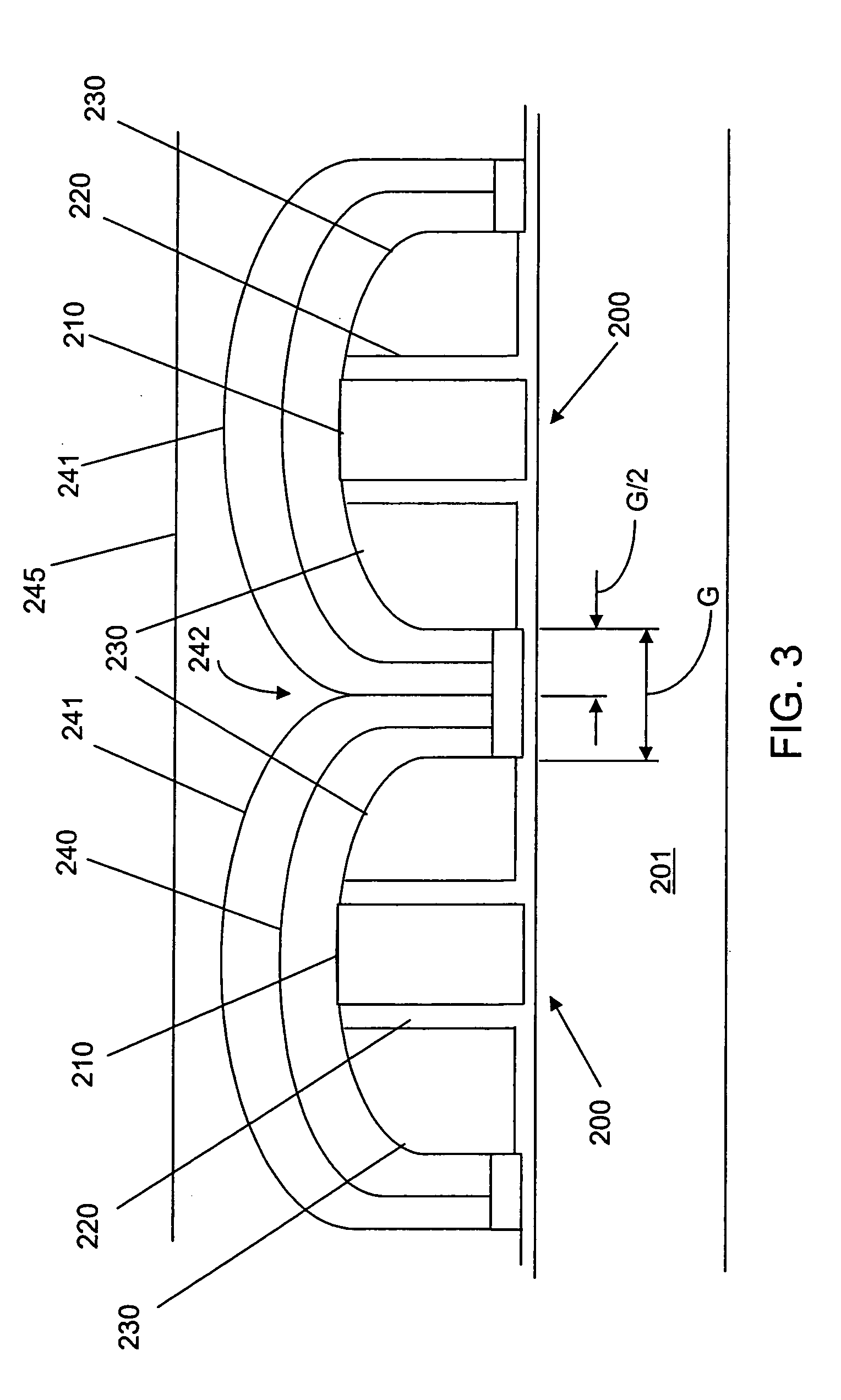 Atomic layer deposition for filling a gap between devices