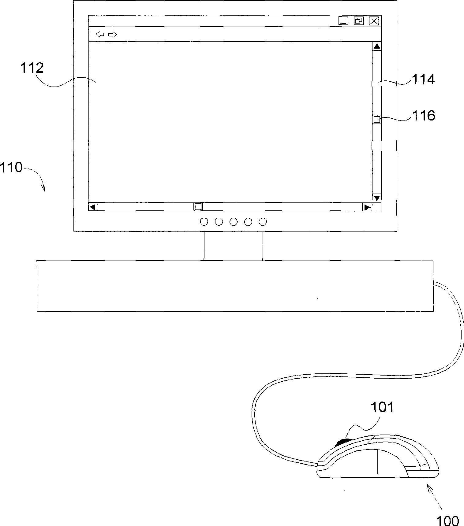 Mouse device with function for accelerating windows rolling and method therefor