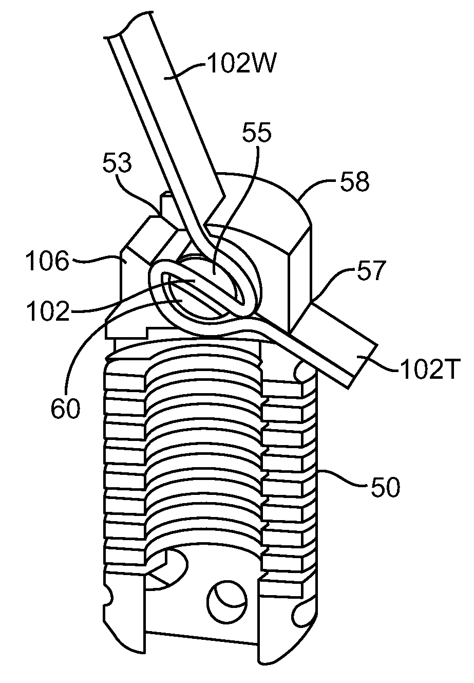 Methods and apparatus for locking a band