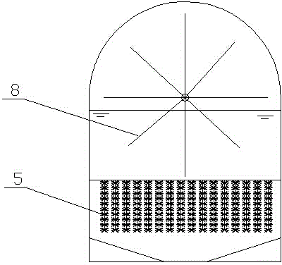Combined type biological rotating disc sewage treatment device