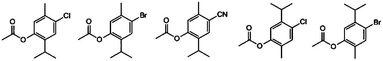 Monoterpene phenolic derivative, synthetic method of monoterpene phenolic derivative and application of monoterpene phenolic derivative in pesticides