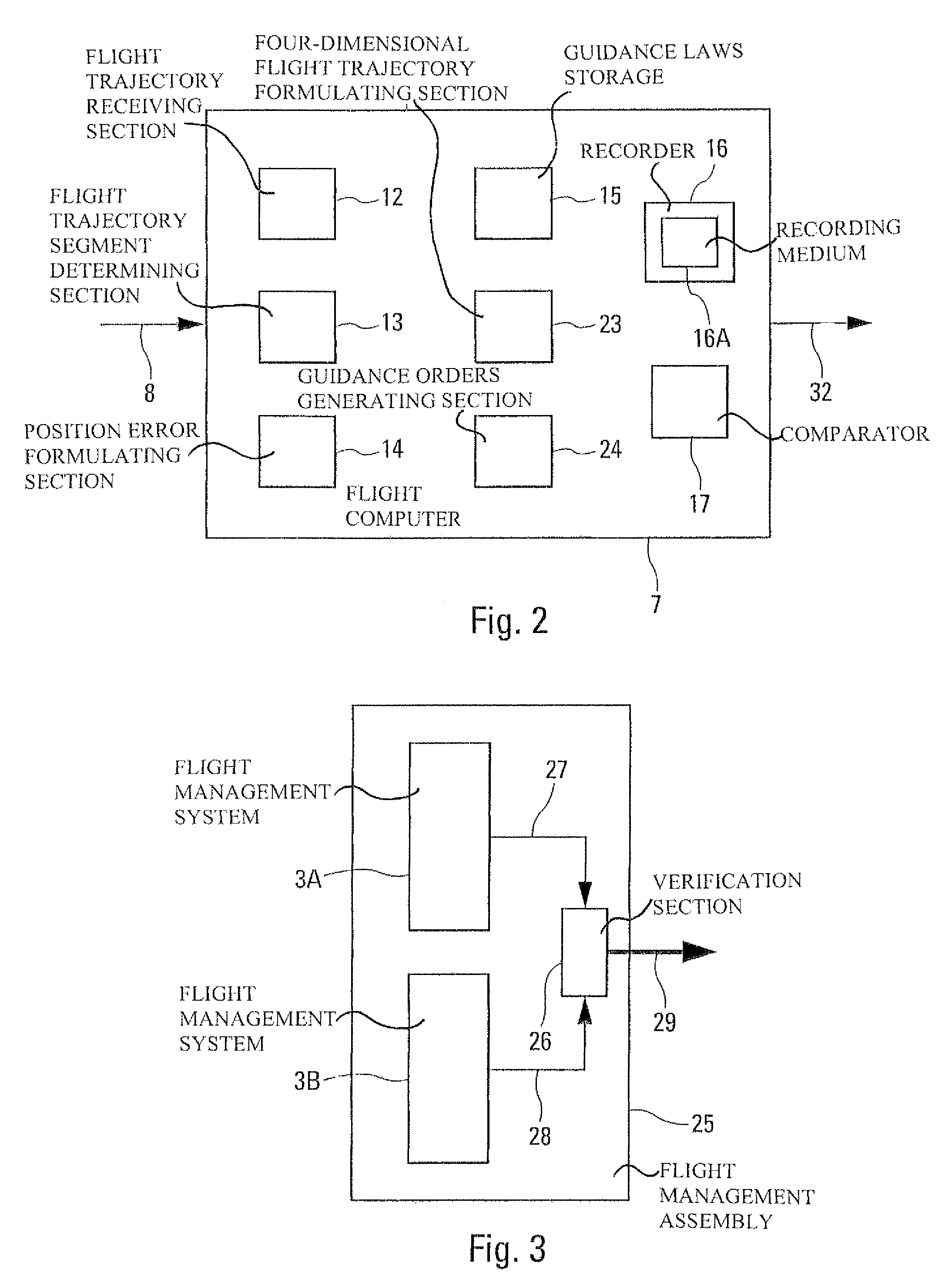 Device for guiding an aircraft along a flight trajectory