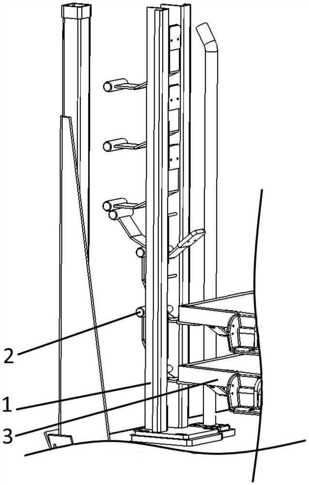 Material rack facilitating material storing and taking and material storing and taking method