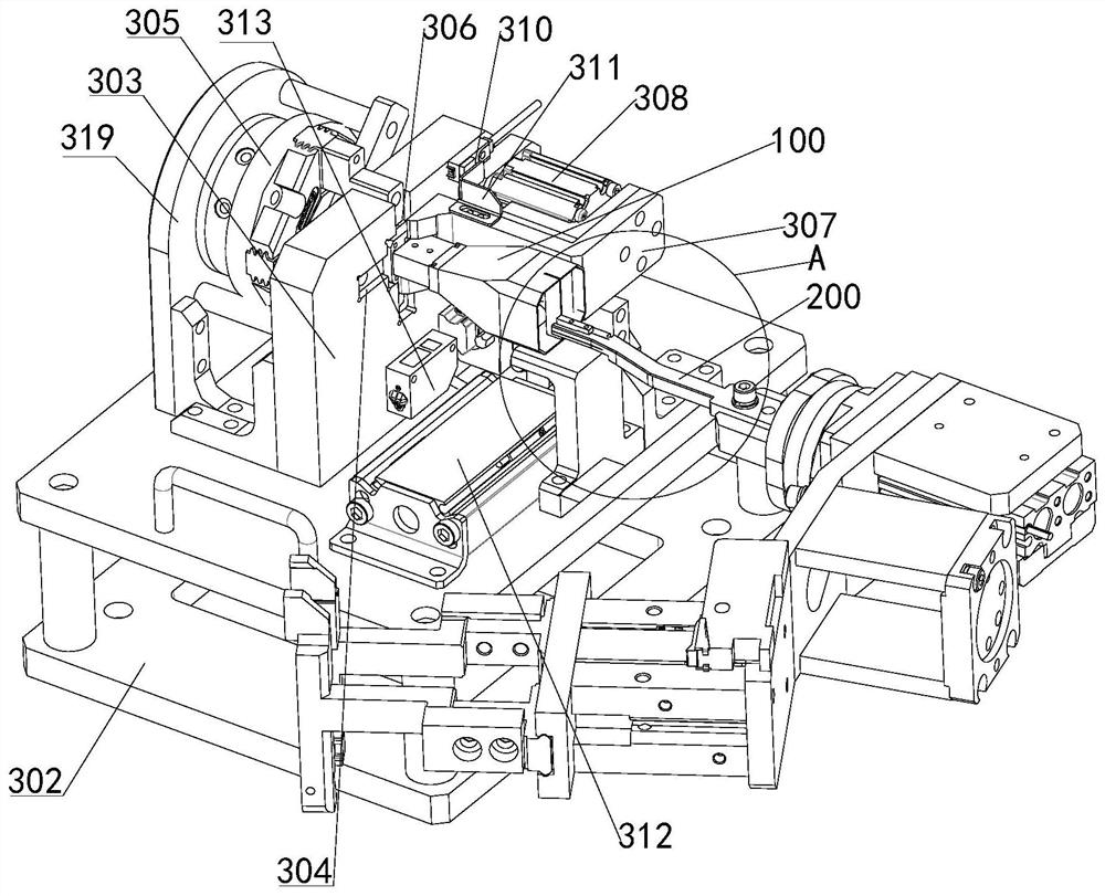 Radiation unit matching block assembling device and method