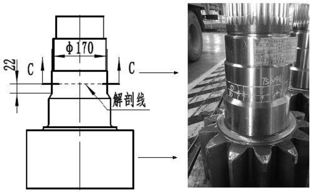20CrMnMo open gear, detection method thereof and heat treatment method for reducing cracks of blank forging of 20CrMnMo open gear