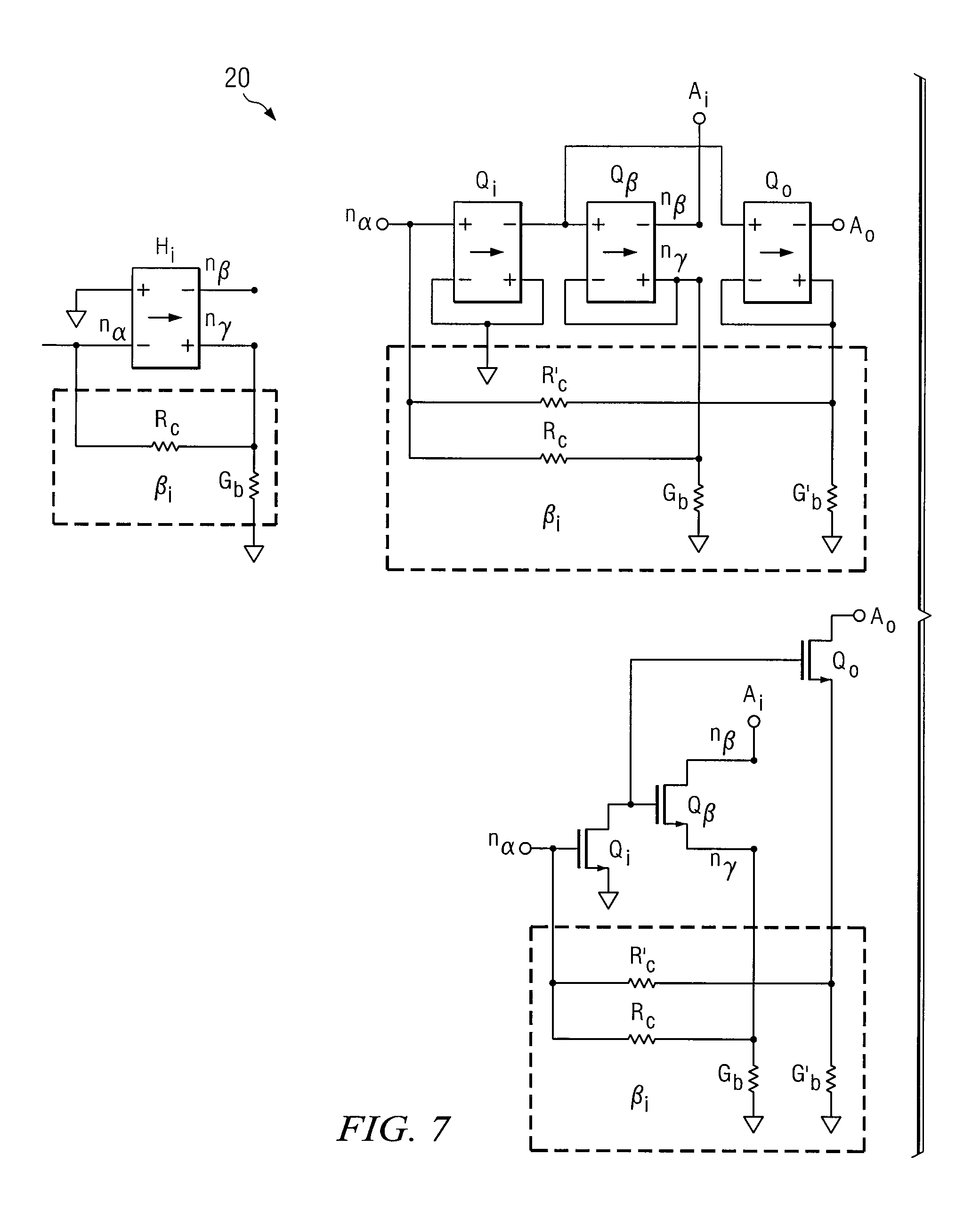 System and method for providing a configurable inductor less multi-stage low-noise amplifier