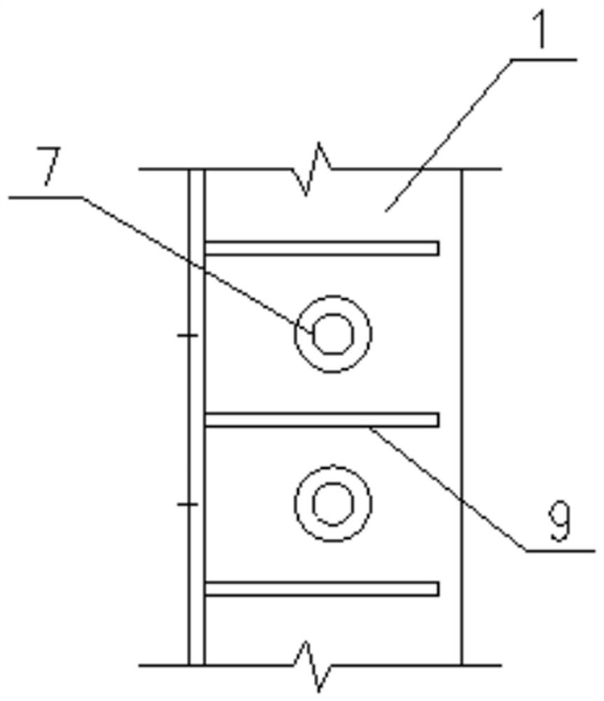 Connecting structure of steel stand column and concrete bearing platform and construction method thereof