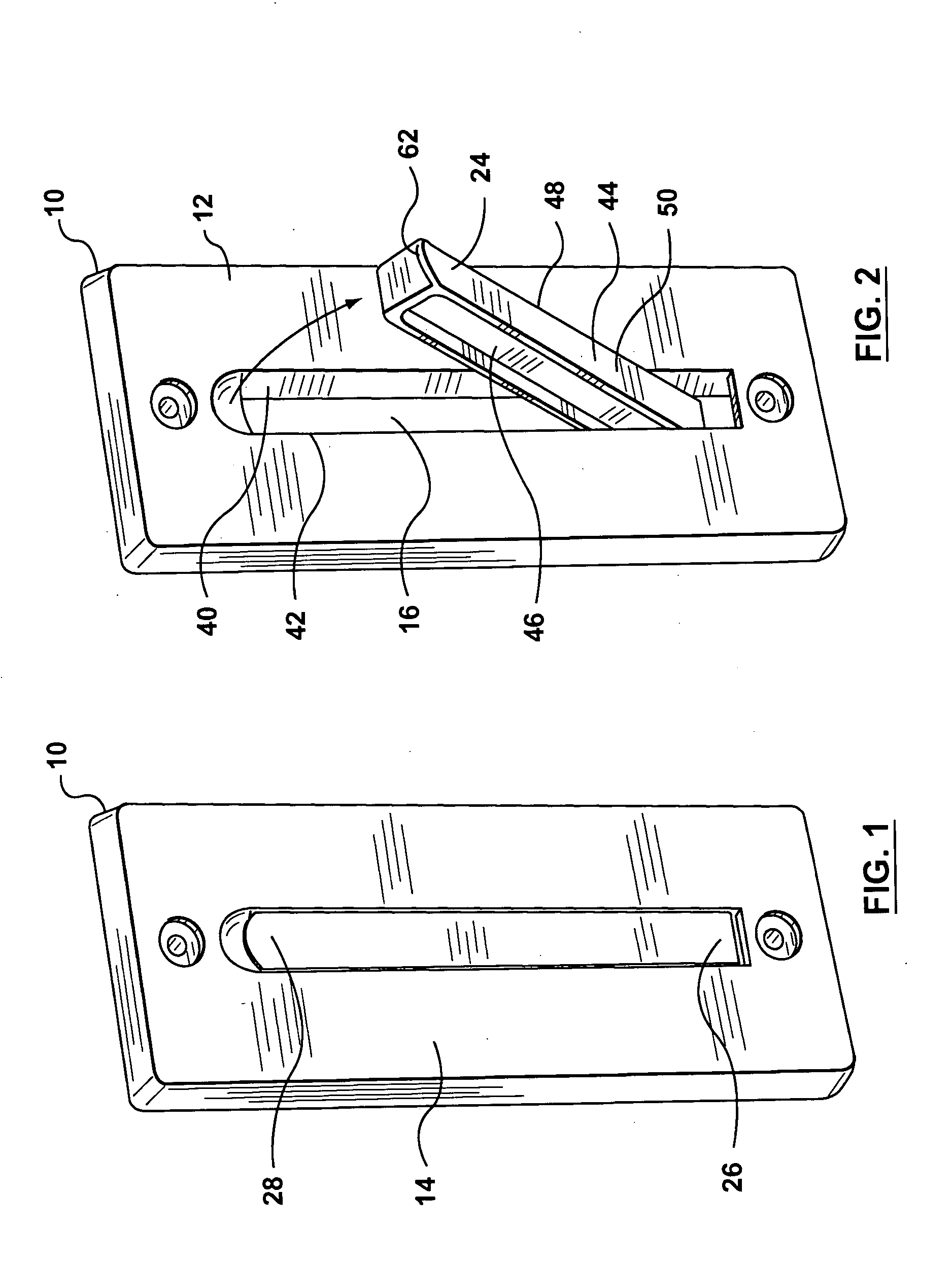 Retractable hook assembly for mounting on a surface
