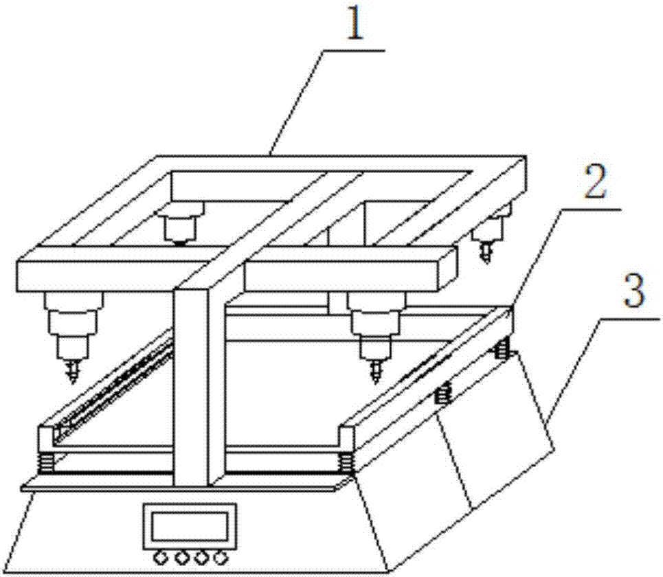 Four-edge drilling device for building boards