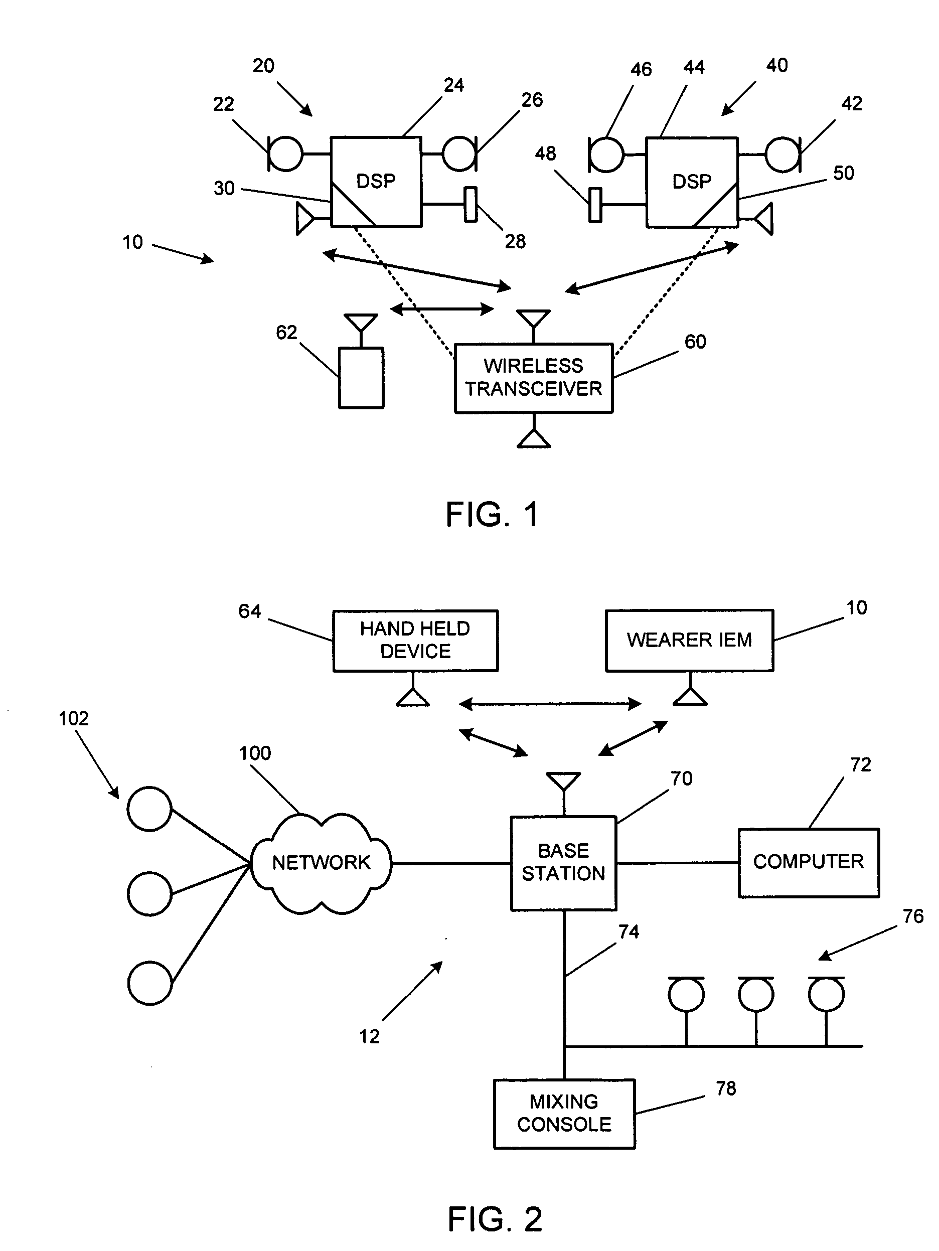 In-ear monitoring system and method