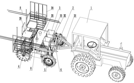 Seedling cutting and cuttage-planting equipment