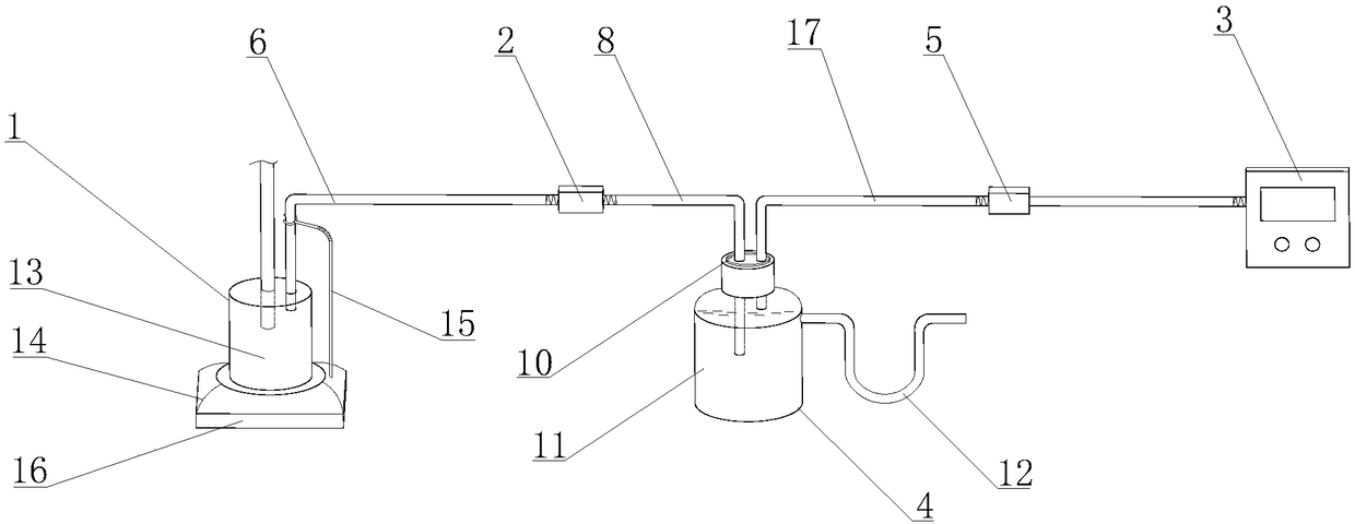 A detection device and detection method for non-condensable gas in steam