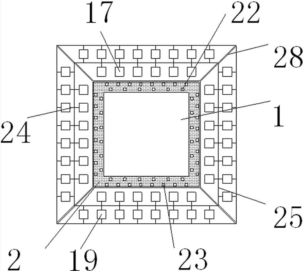 Preparation method for center-wiring double-circle-arrangement single-IC (integrated circuit) chip packaging piece