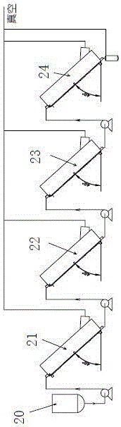Molecular distillation separation method for grease chemical product and equipment