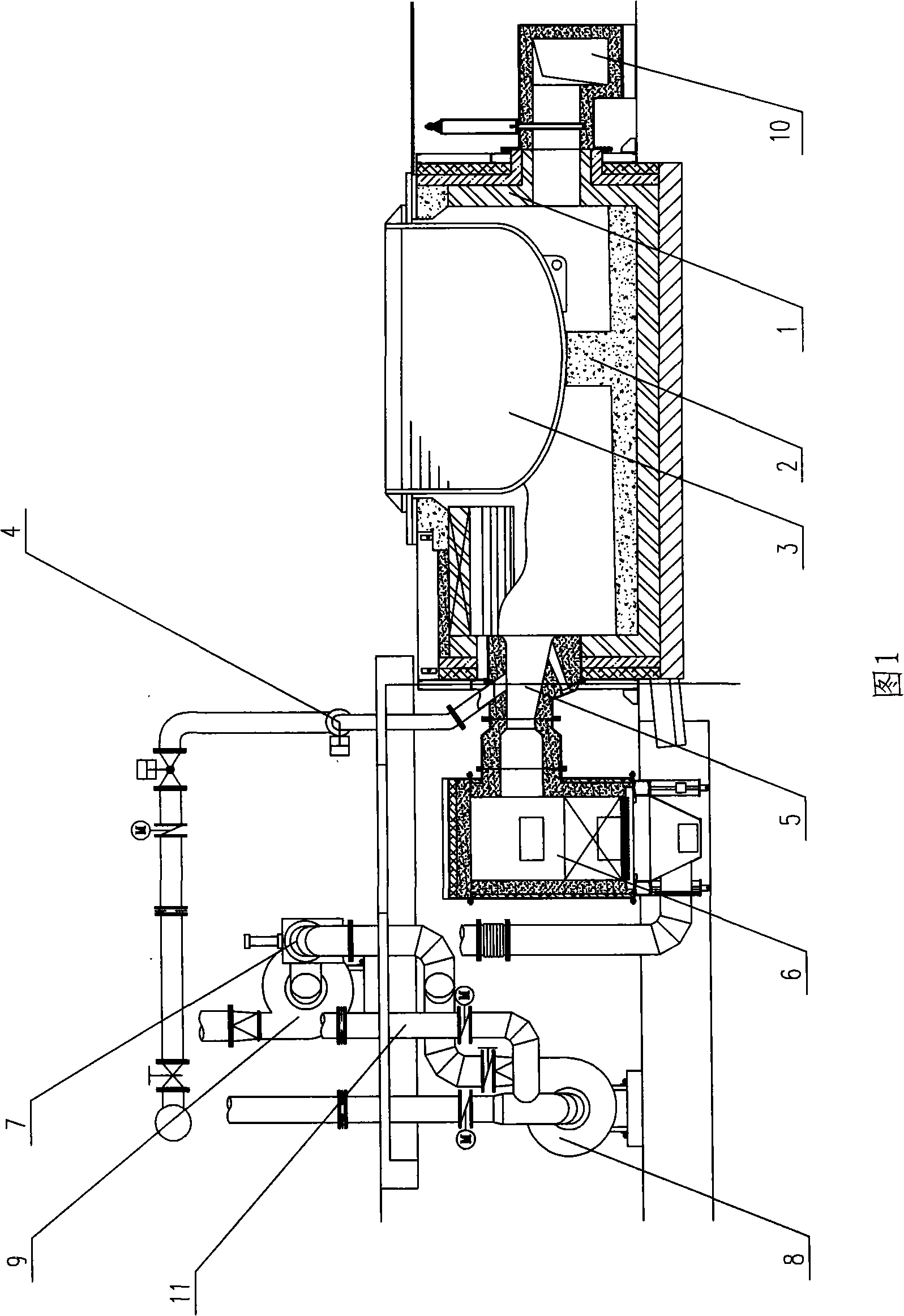 Heat accumulated type lead-melting furnace