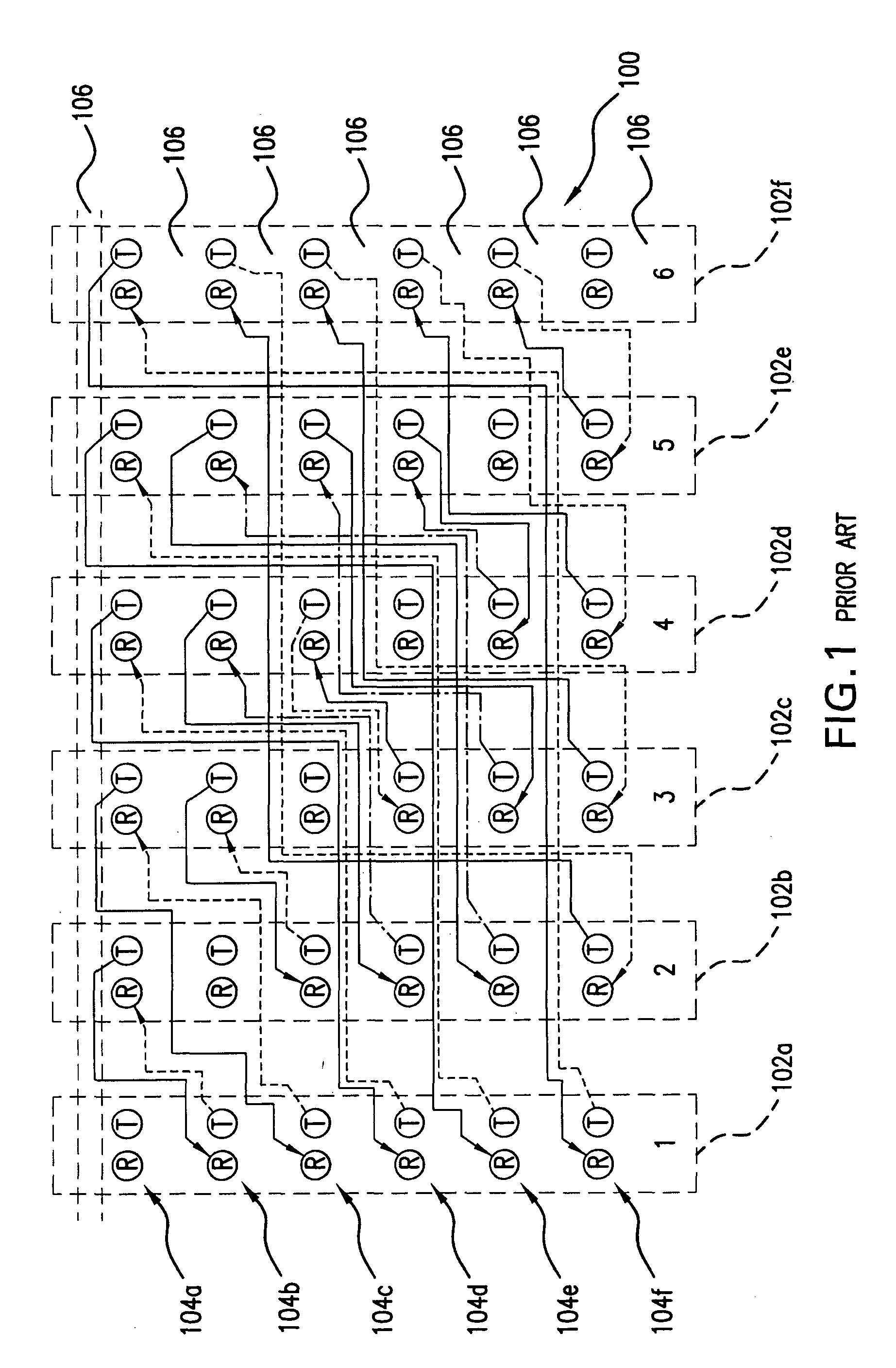 Backplane configuration with shortest-path-relative-shift routing