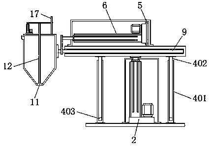 Welding flux feeding device