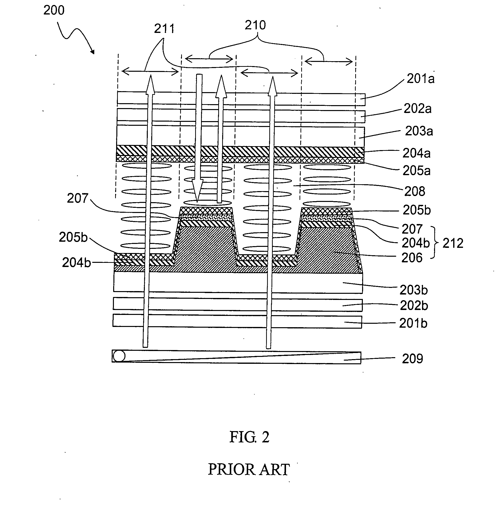 Transflective liquid crystal display with vertical alignment