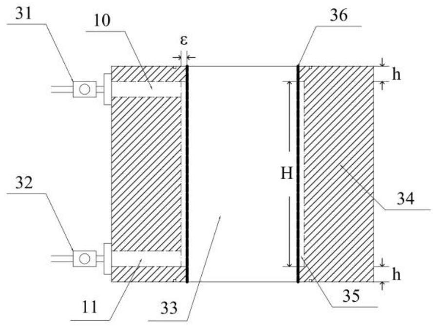 Flexible wall permeameter for realizing temperature-stress integrated control under dry-wet cycle